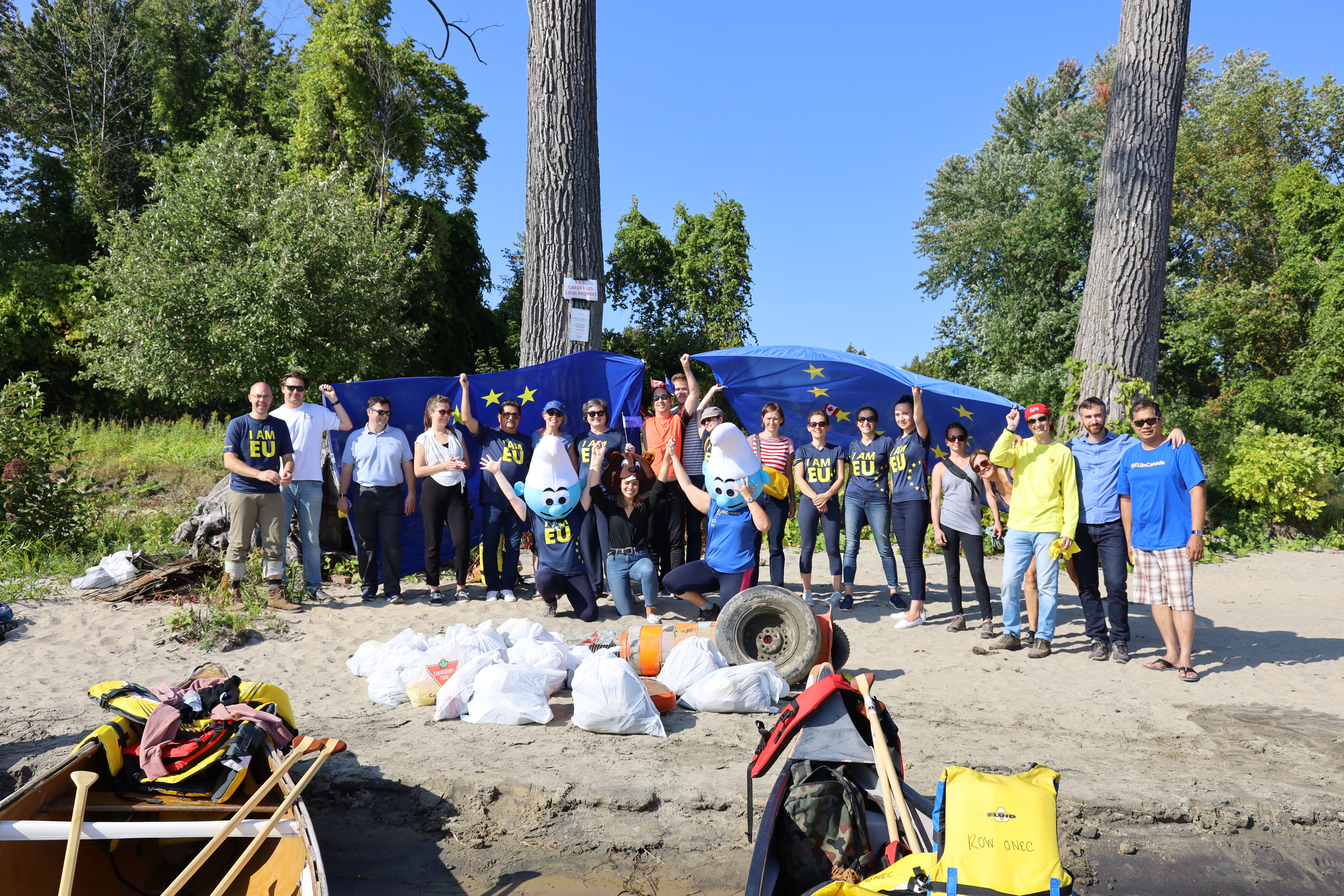 #EUBeachCleanup event in Ottawa, Canada, 20 September 2019 © European Union