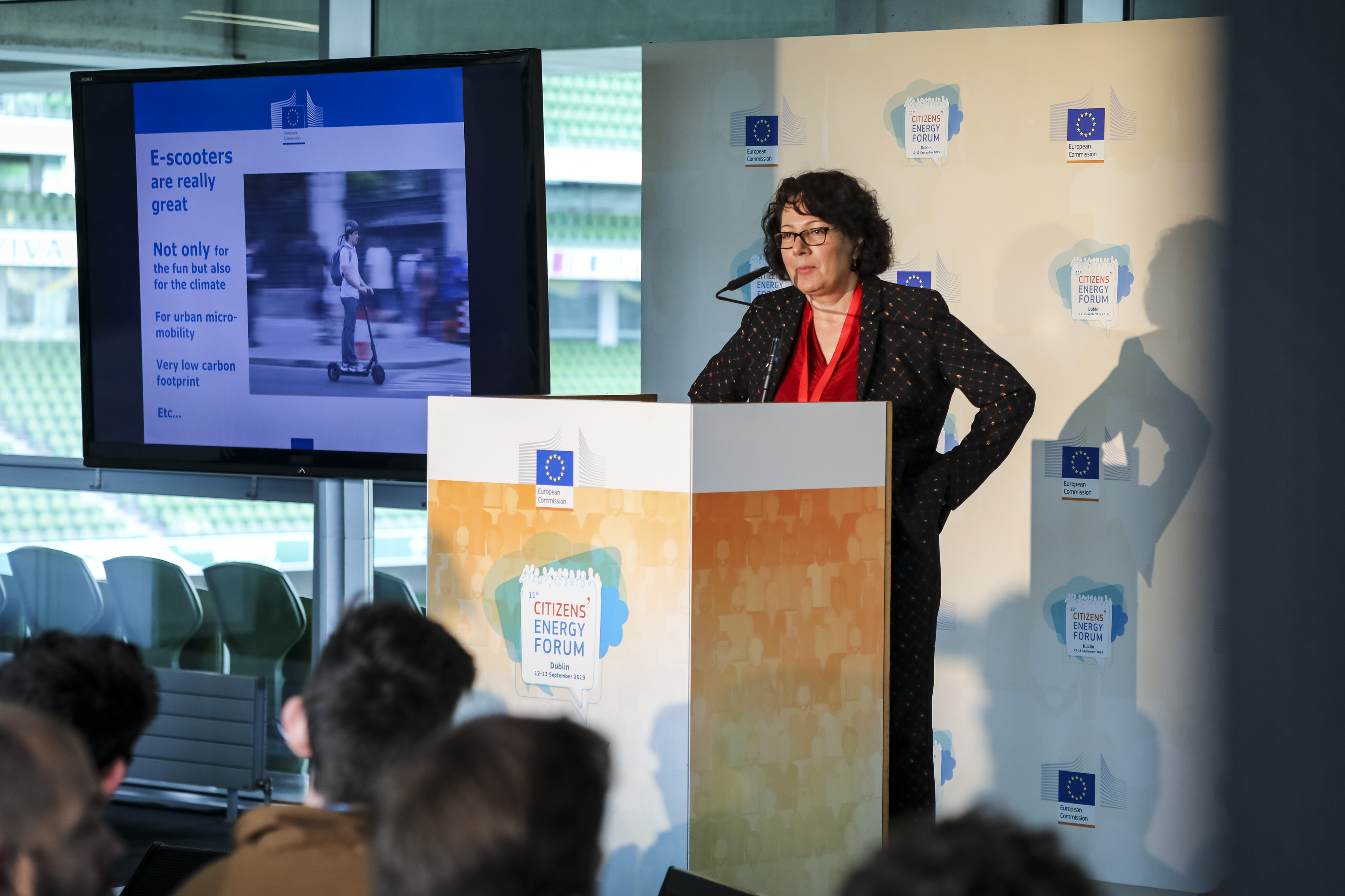 Marie-Paule Benassi speaks at Citizen's Dialogue with Youth on Sustainable Consumption in Energy