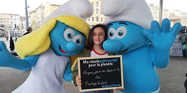EU Beach clean up in Marseille