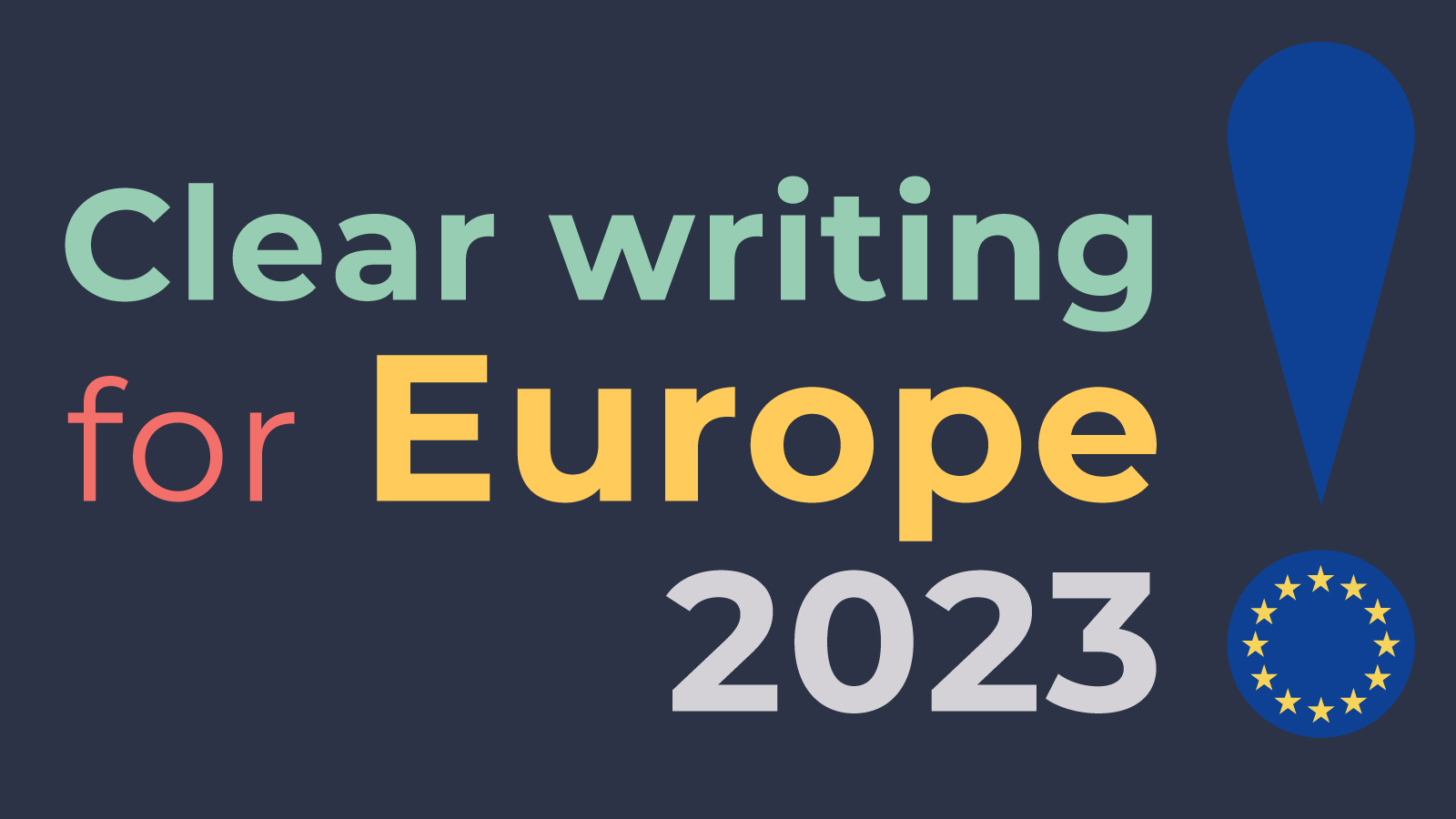 Clear Writing for Europe 2023