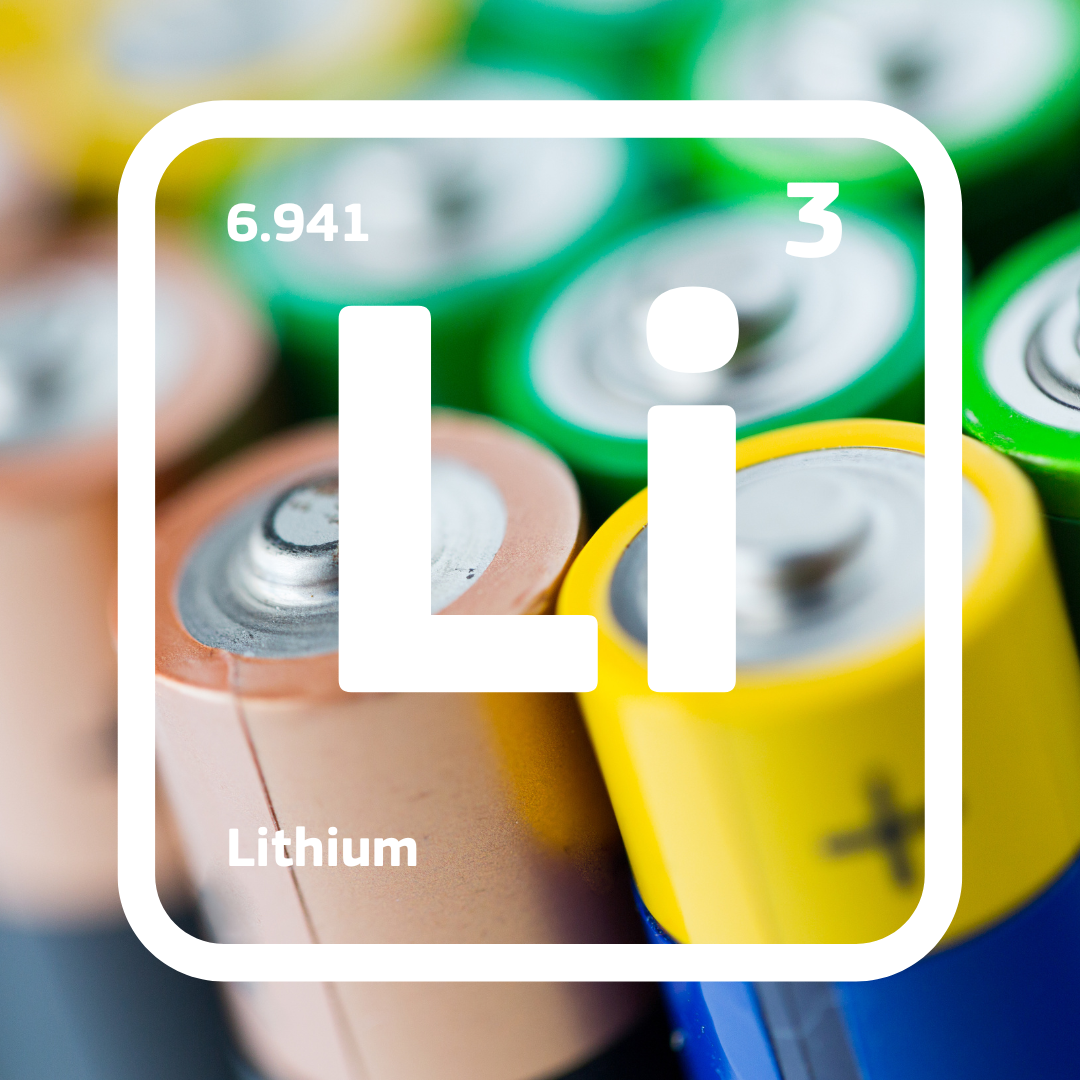 Litij, koji se upotrebljava u baterijama 