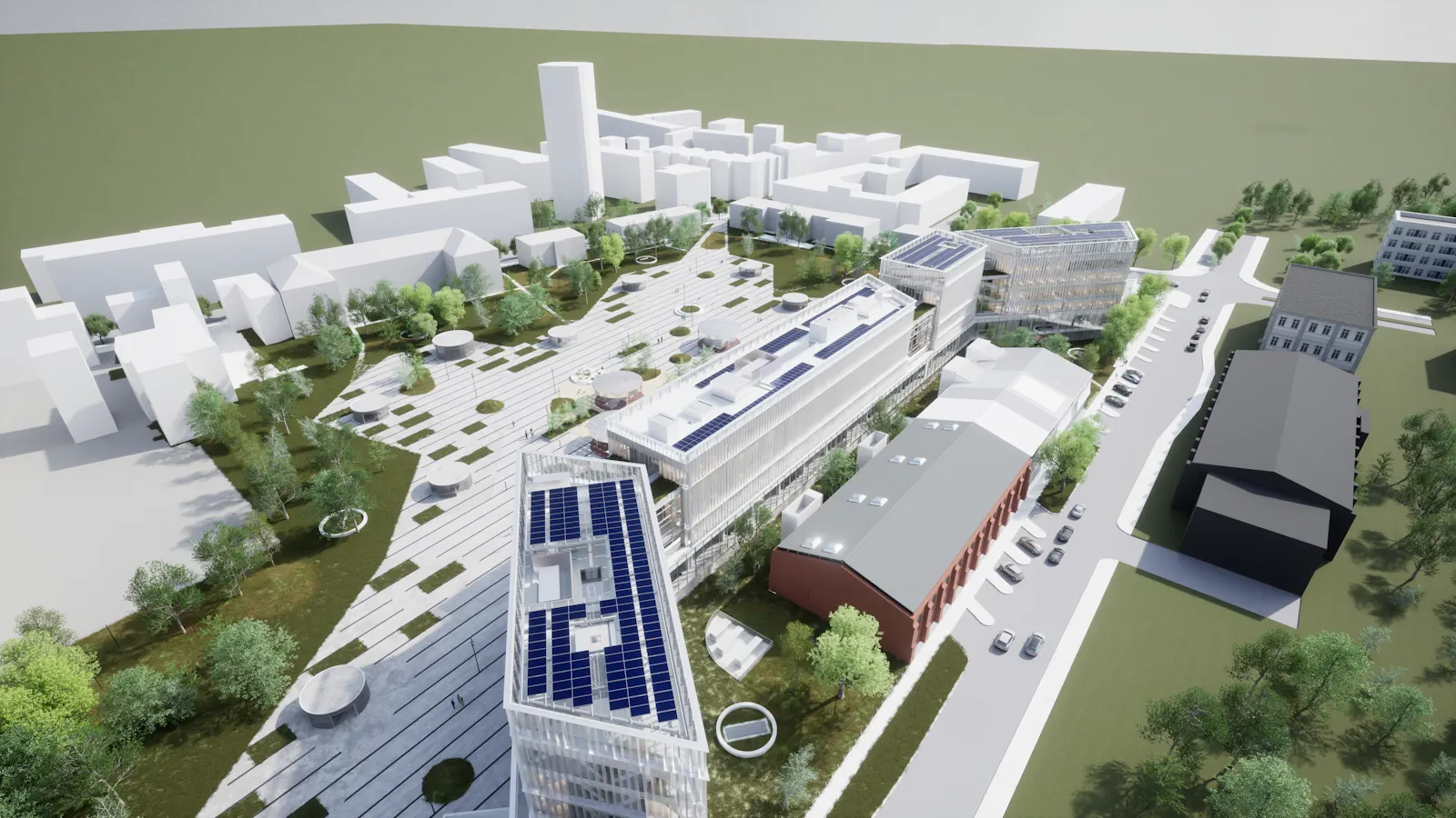 Construction of the Justice Square in Zagreb