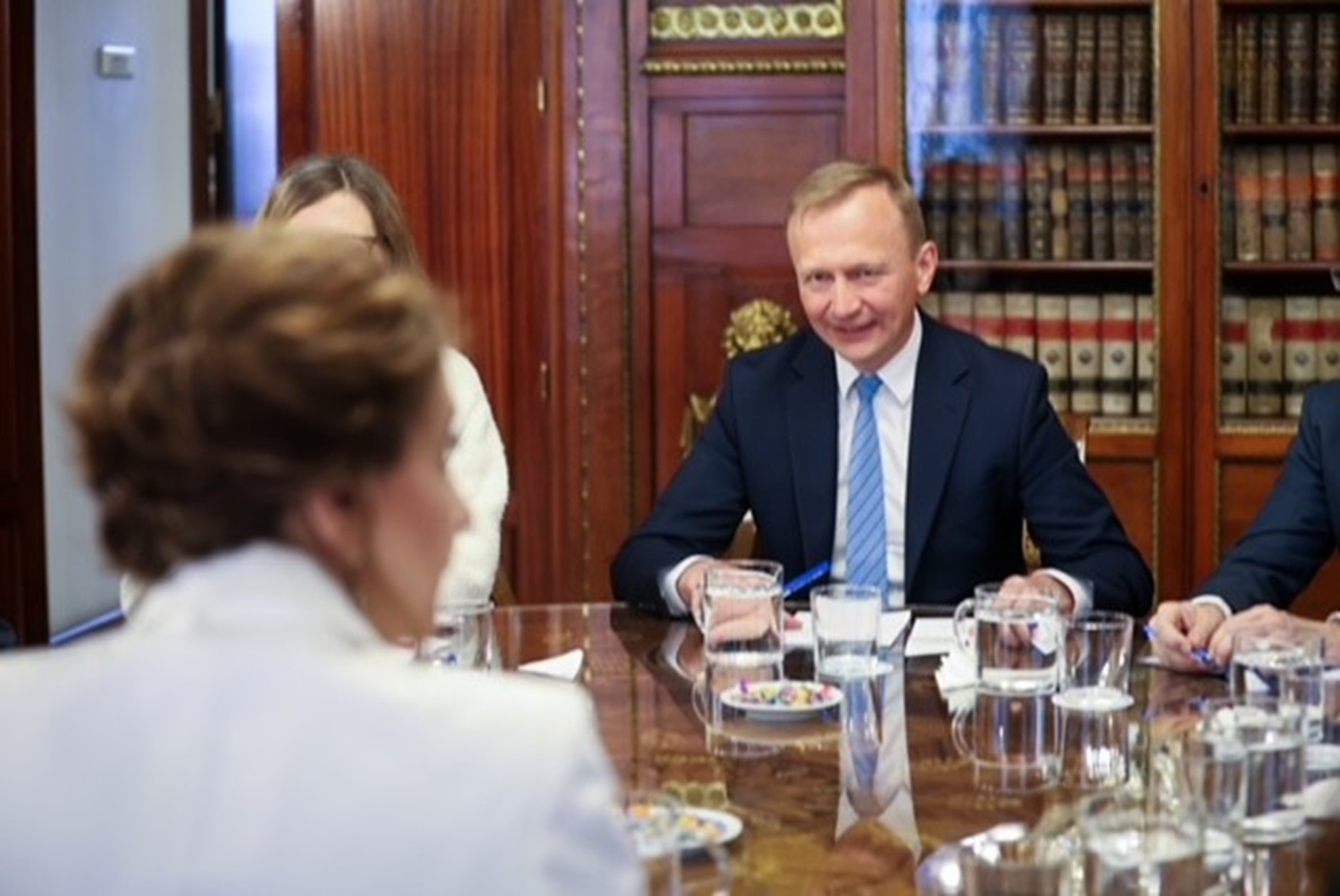 Meeting with María Jesús Montero, the First Vice-President of the Government of Spain and Minister for Treasury