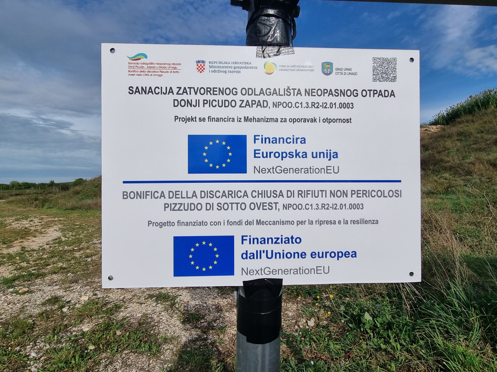 Remediation of closed landfill of non-hazardous waste Donji Picudo-west