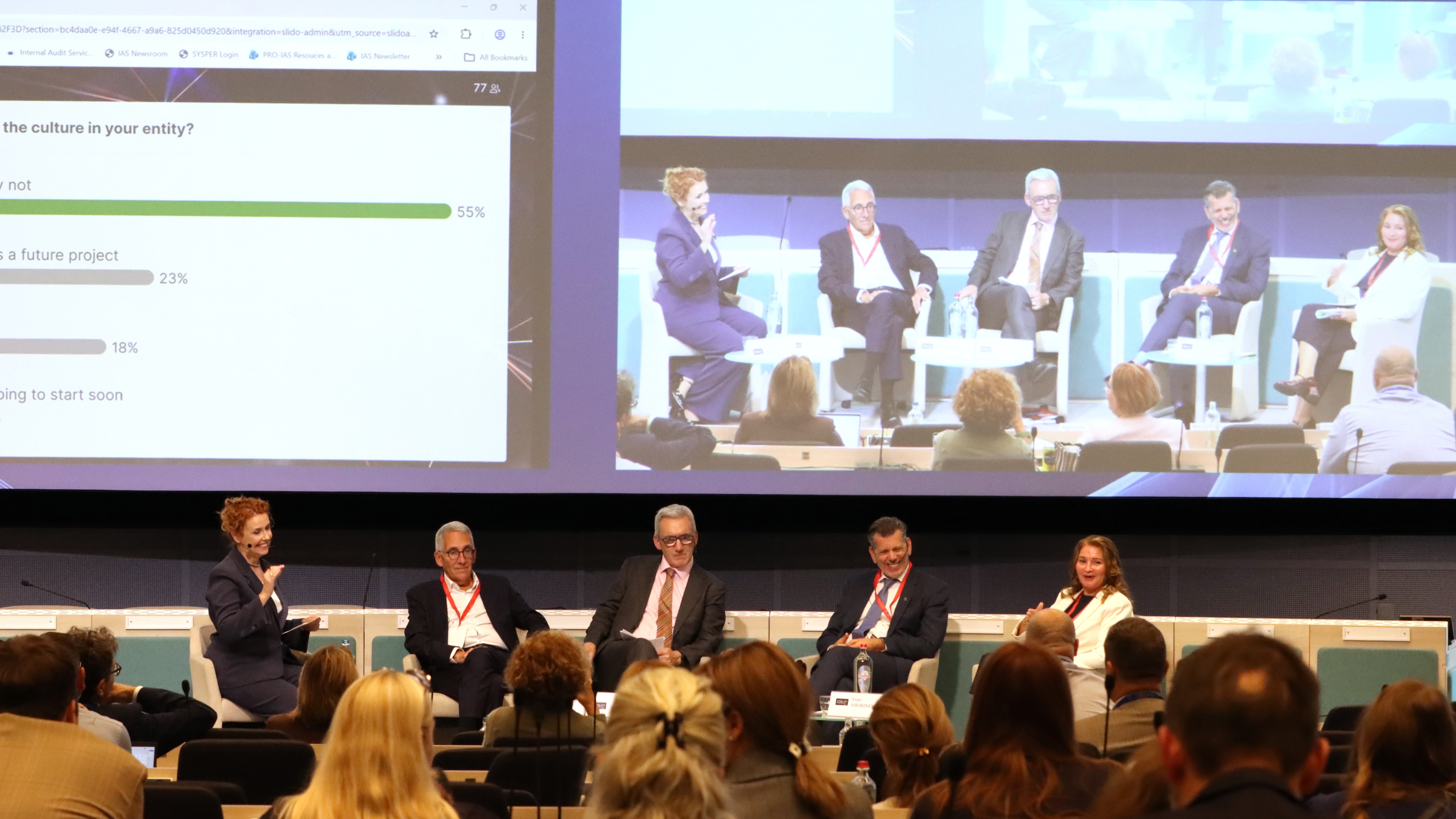 Speakers of the panel 3 during the IAS Conference 2026