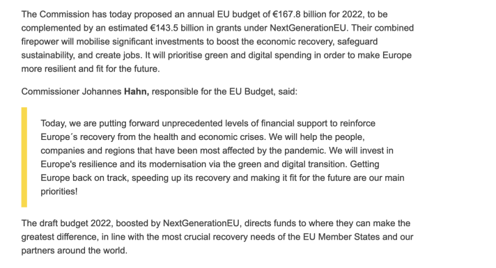 Blockquote for a long quote