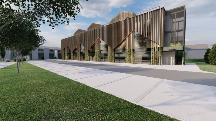 Construction of the Narcisa hotel in Banovci