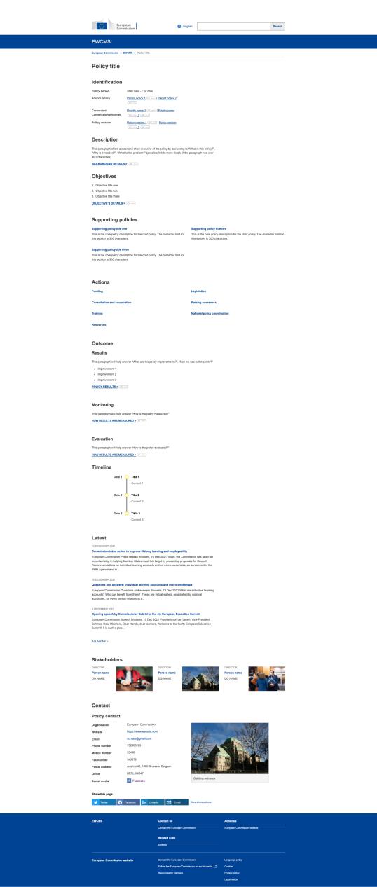 Policy mock-up revised