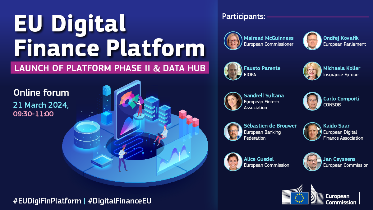 Online event: Digital Finance Platform – Launch of phase II & data hub