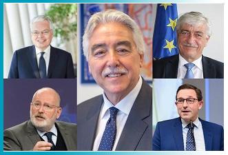 Commissioner Reynders, Francisco Merchán Cantos, Manfred Kraff, Commissioner Timmermans, Pascal Leardini