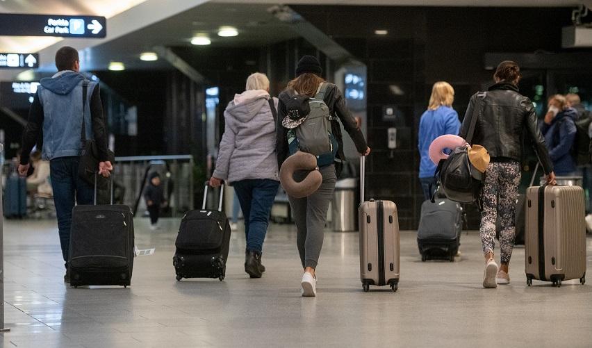 People walking in an airport