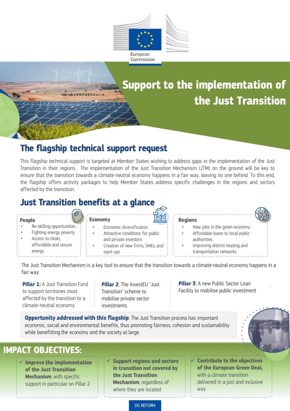 Support to the Implementation of the Just Transition