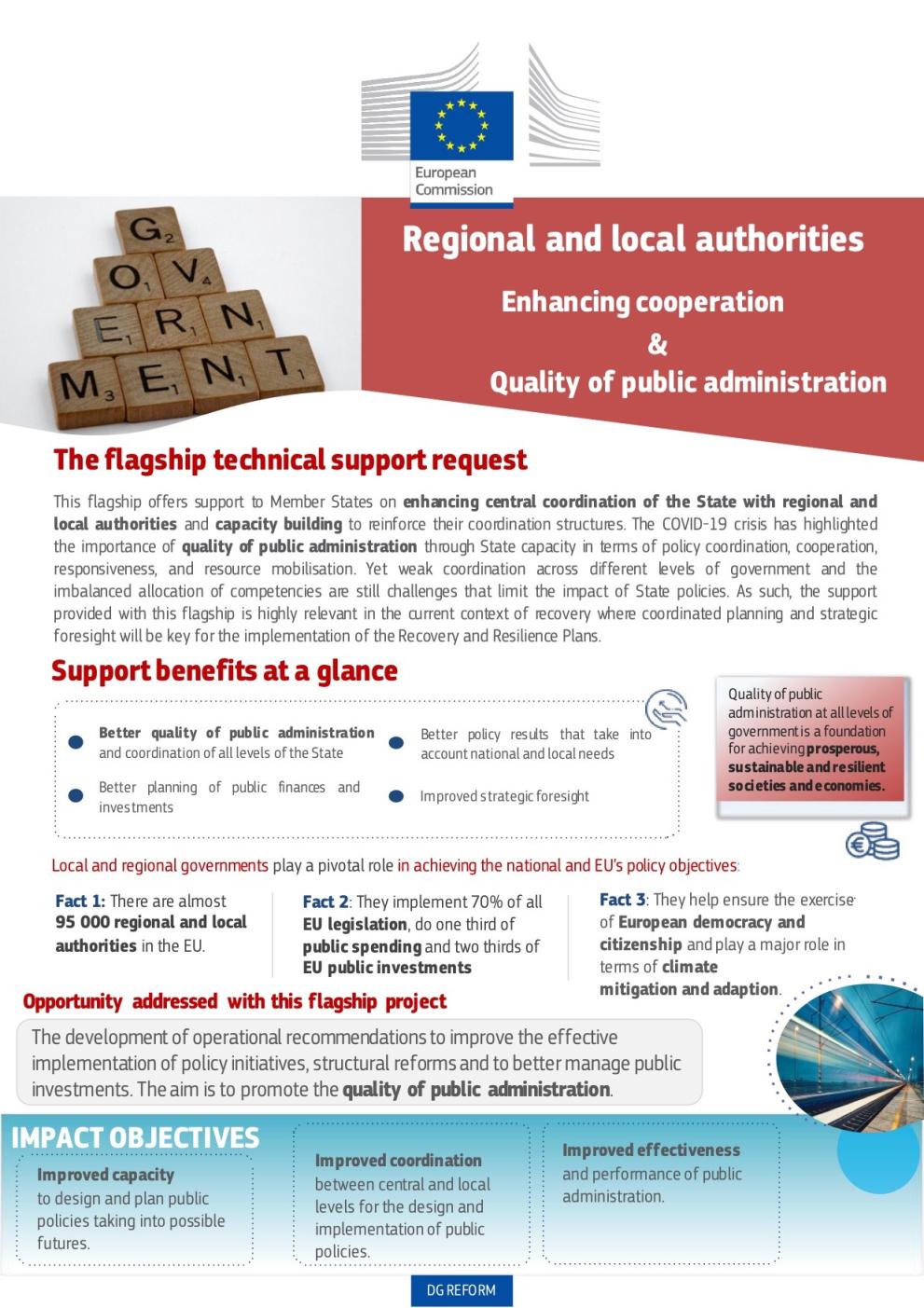 Regional and local authorities – Enhancing cooperation &amp; Quality of public administration