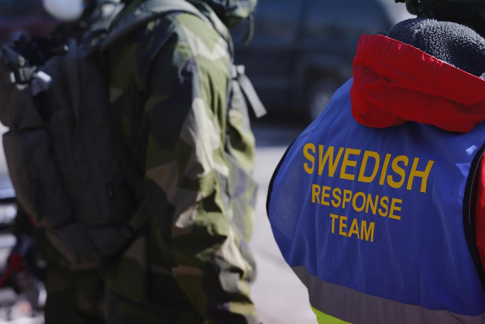 Swedish Response team rescuer