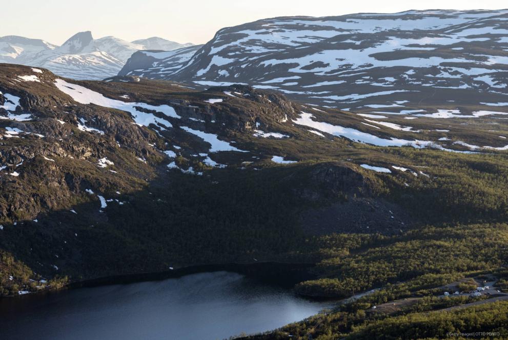 Lakes and mountains in Finland