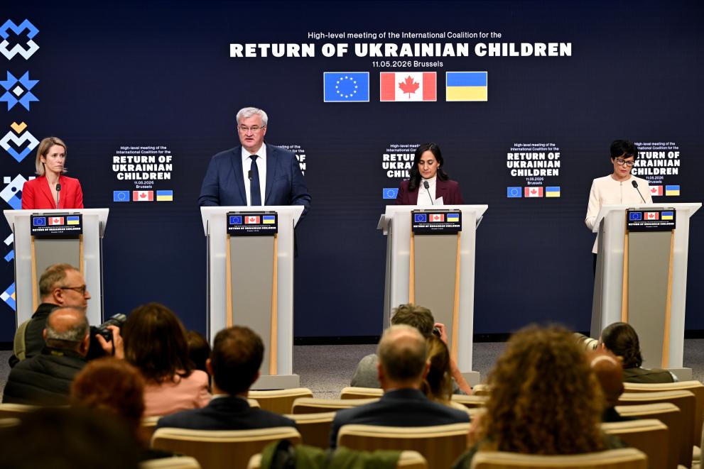 High-Level Meeting of the International Coalition for the Return of Ukrainian Children Press conference