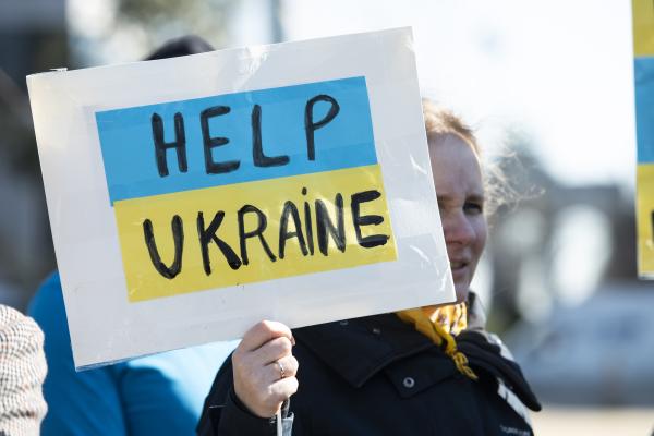 Manifestation à Bruxelles en soutien à l'Ukraine