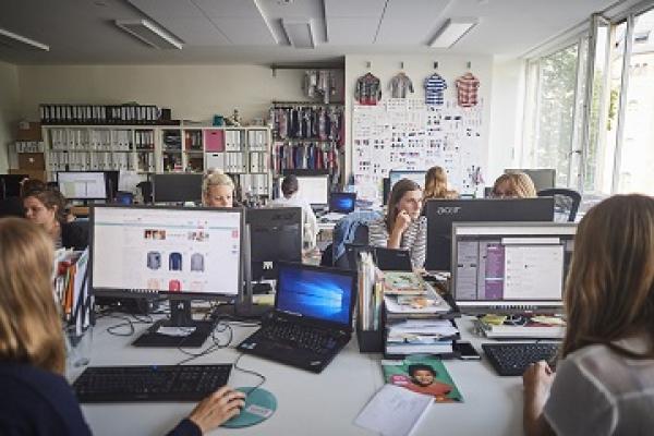 group of people working for a online clothing company