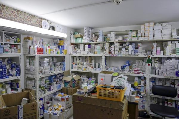 Cabinets full of medicines
