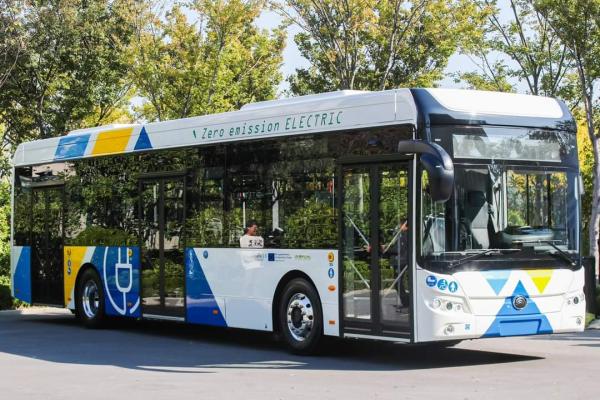 An electric bus of the Greek Public Transportations
