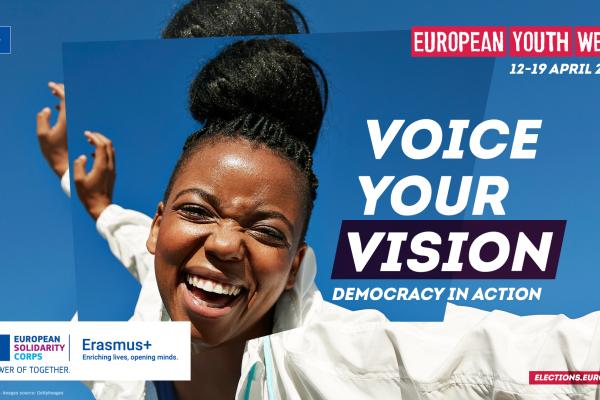 Poster for European Youth Week 2024